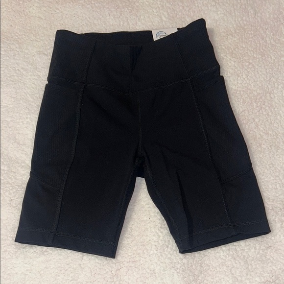 Mondetta Pants - Mondetta Black Bike Shorts High-Waisted Matte